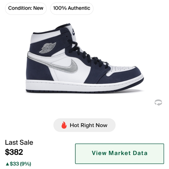 Air Jordan 1 Retro High OG Midnight Navy Japan - Picture 6 of 11